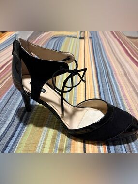 Alex Marie Black Strappy Heels. Sz 9.5